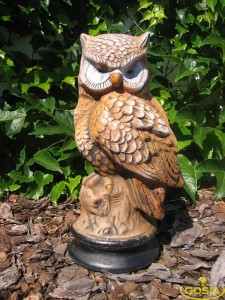 Sowa - figurka ceramiczna ogrodowa