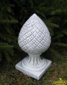 Szyszka mała - figurka ceramiczna ogrodowa