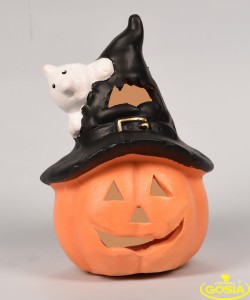 Dynia malutka w czapce - figurka ceramiczna halloween