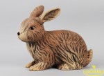 Zając leżący - figurka ceramiczna ogrodowa