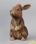 Zając siedzący - figurka ceramiczna ogrodowa