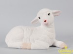 Baran leżący - figurka ceramiczna ogrodowa