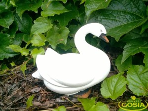 Łabędź mały - figurka ceramiczna ogrodowa