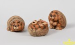 Jeżyki mini - figurka ceramiczna ogrodowa