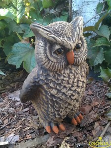 Sowa - figurka ceramiczna ogrodowa